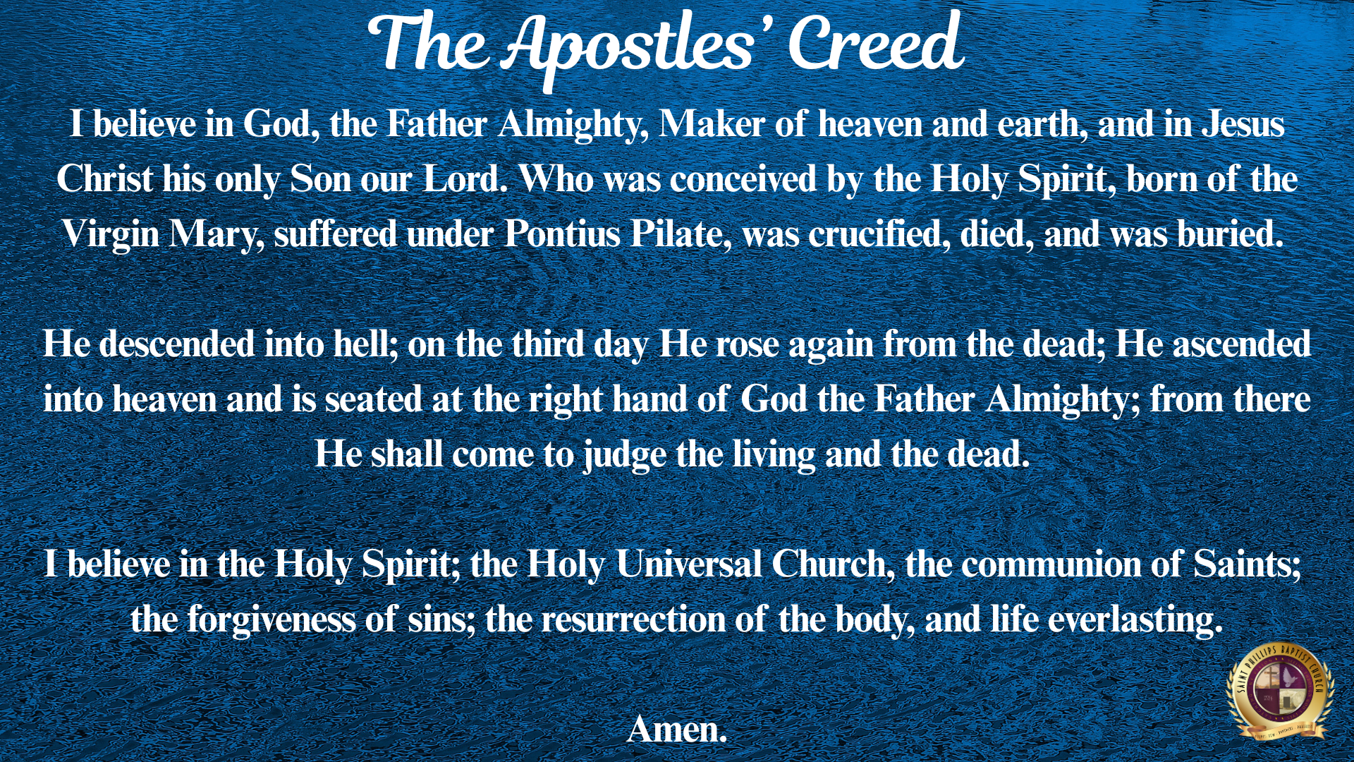 The Apostles' Creed-2